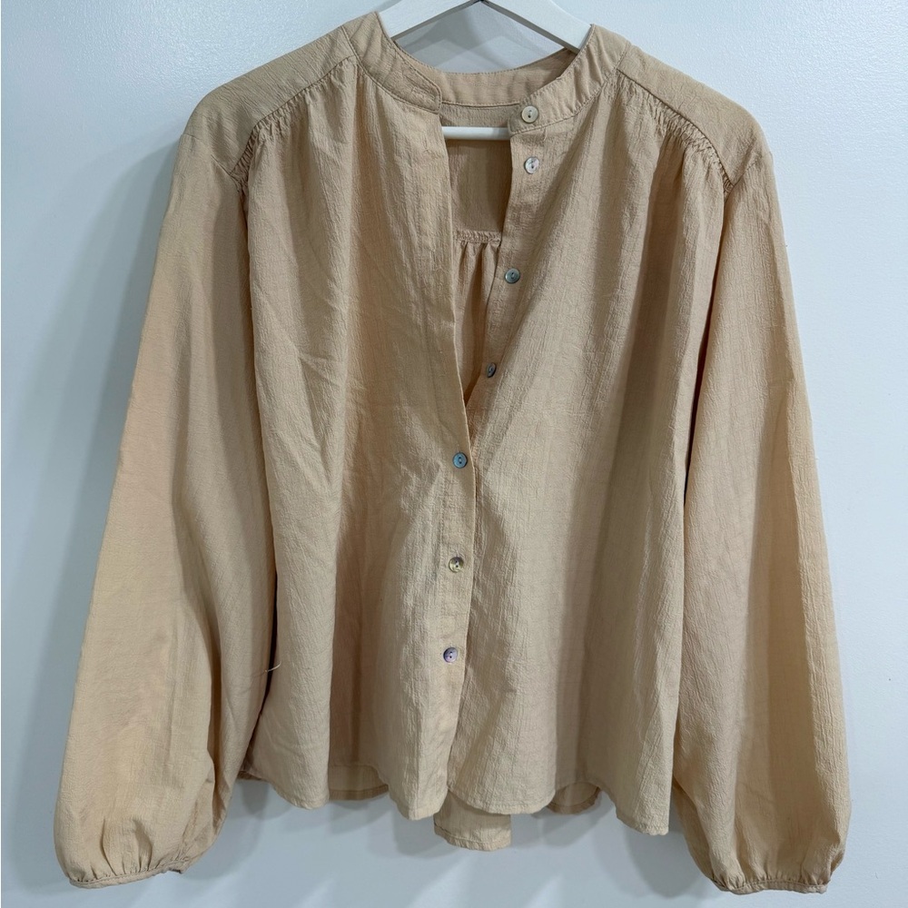 Elegant Beige Women's Top